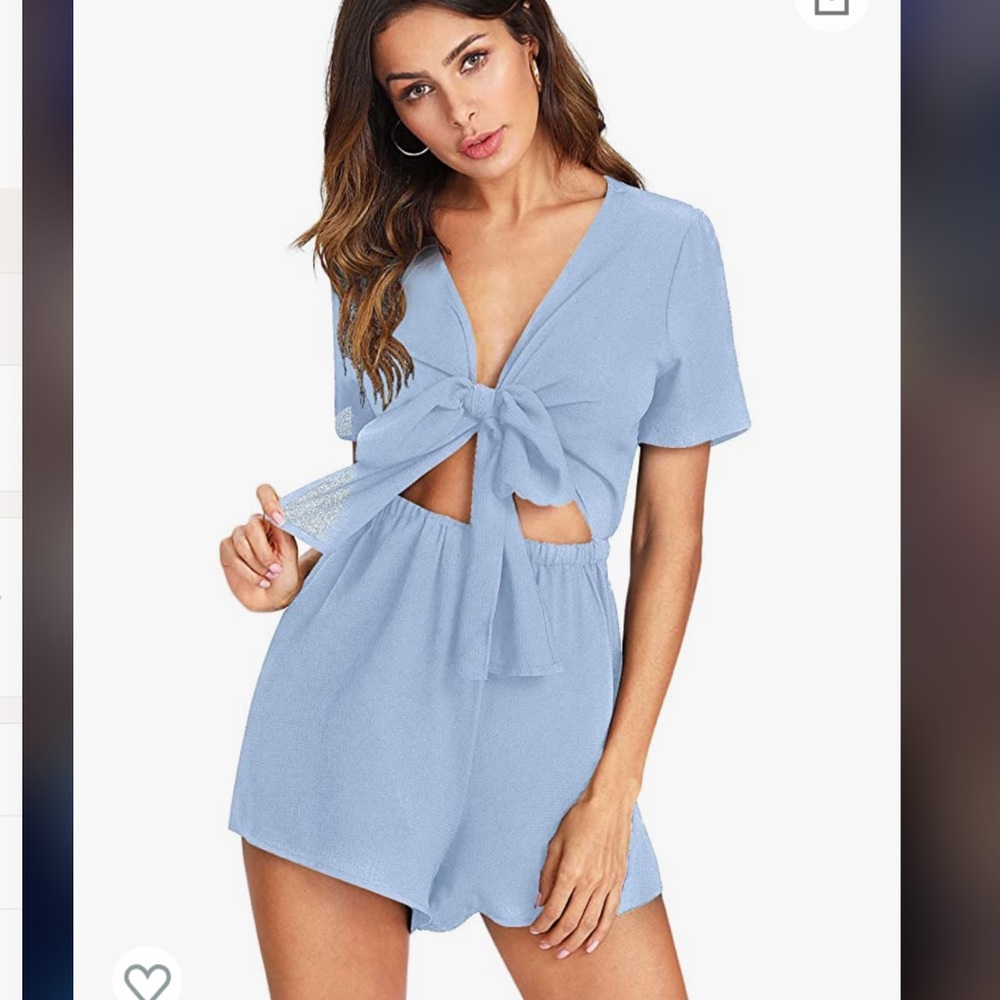 Light blue romper